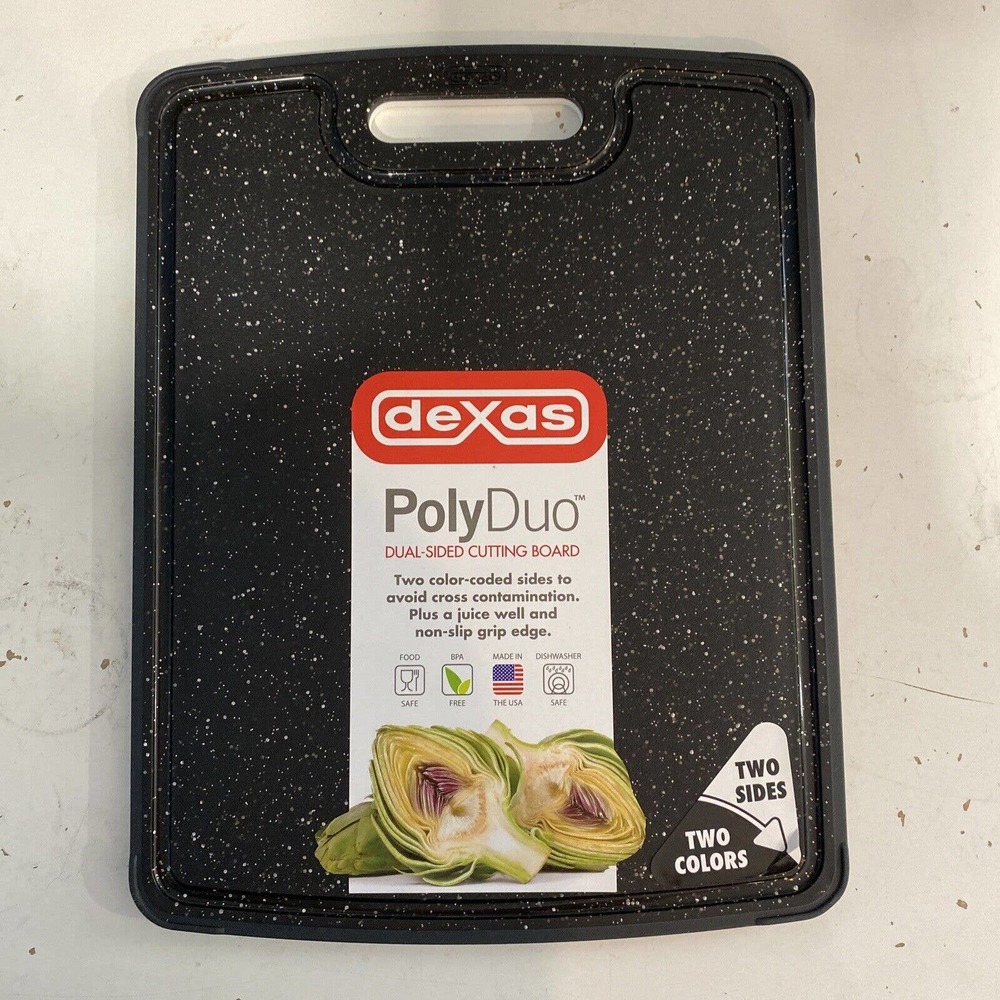 Dexas PolyDuo * Cutting Board 8.5x11 * Two Sides - Two Colors
